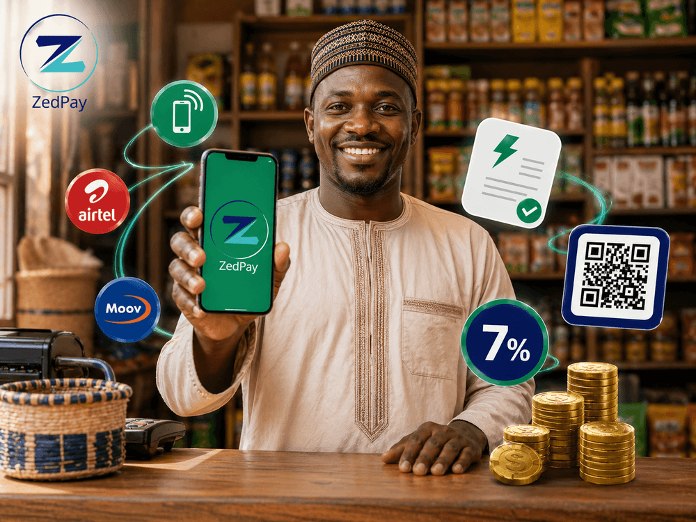 Compte Marchand ZedPay Africa — Shap Shap & 7% de Commission | Niger